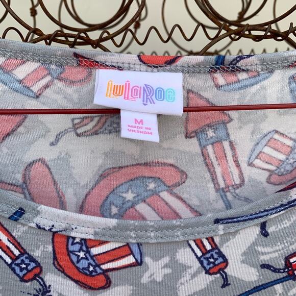 LuLaRoe Irma 4th of July Americana NWT - Picture 3 of 3